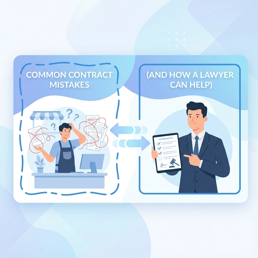 Common Contract Mistakes Small Businesses Make (And How a Lawyer Can Help)