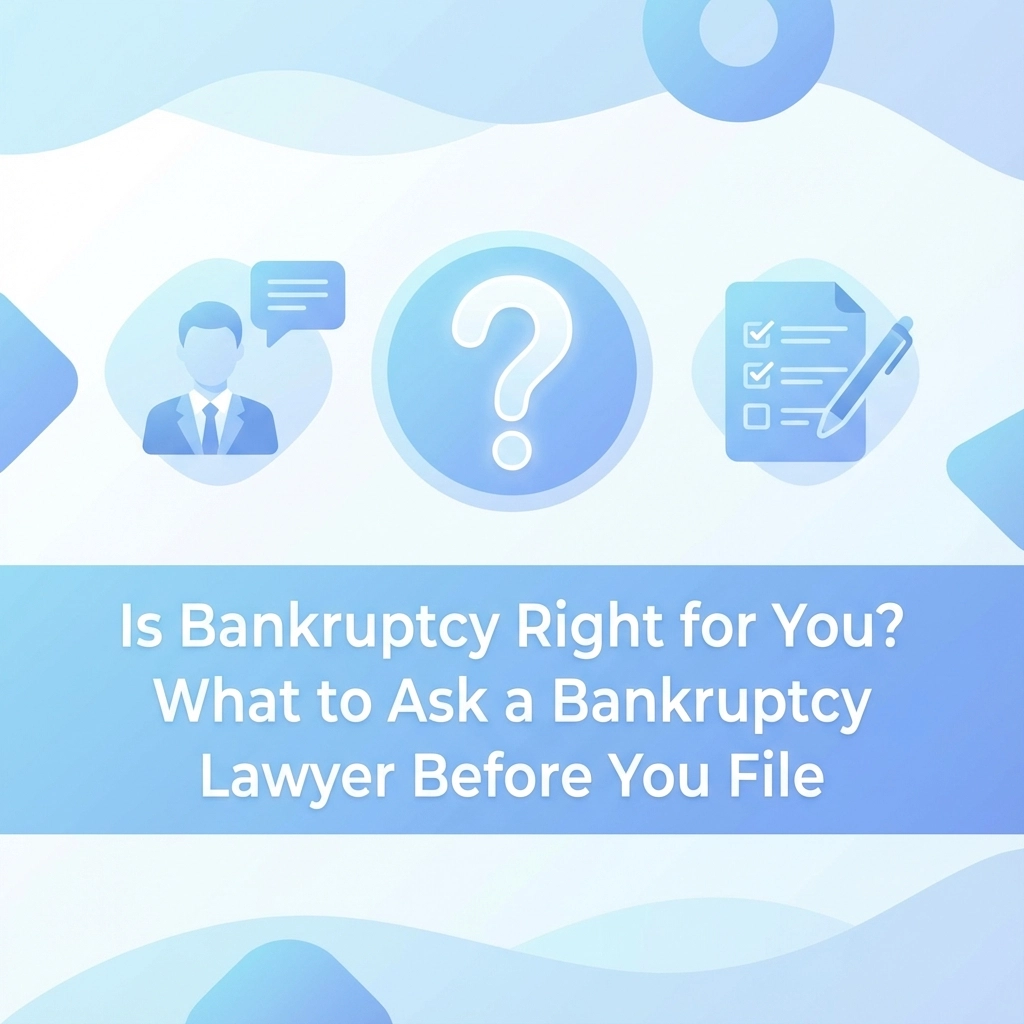 Is Bankruptcy Right for You? What to Ask a Bankruptcy Lawyer Before You File